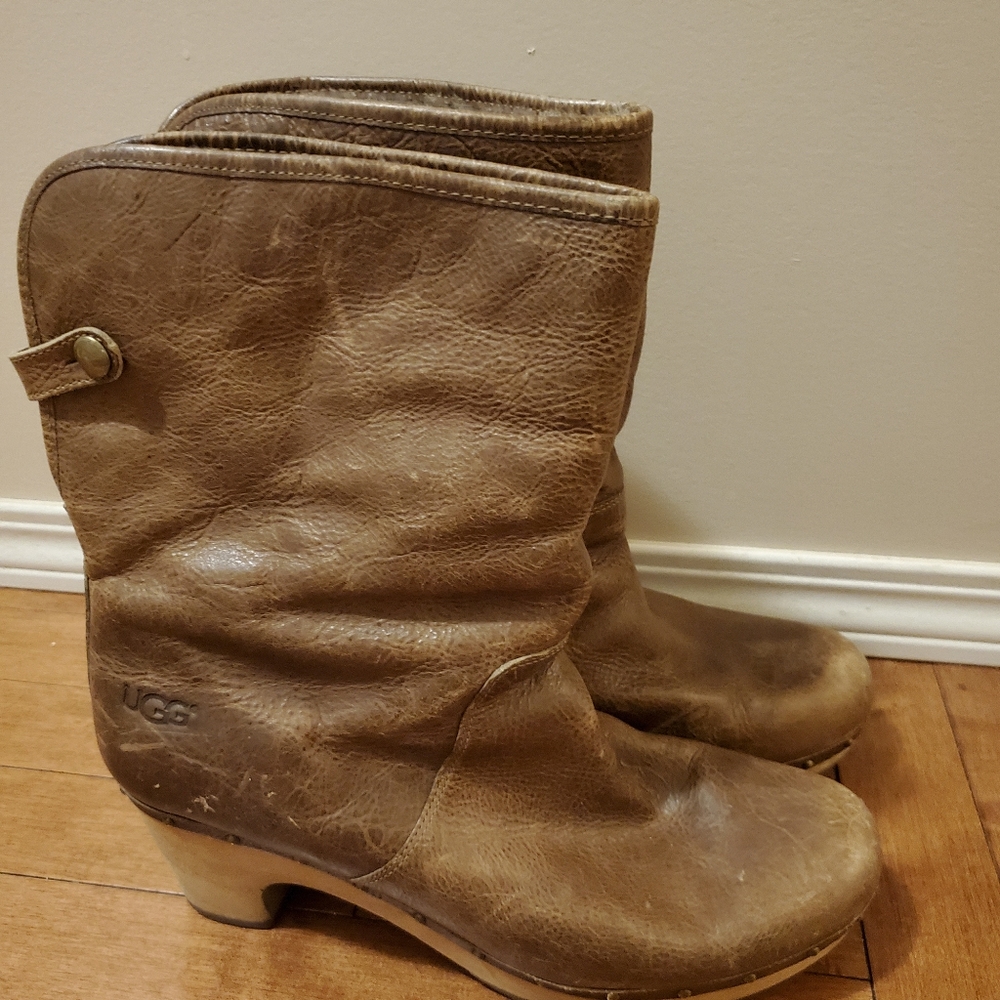 Autentic Ugg winter heel boots.